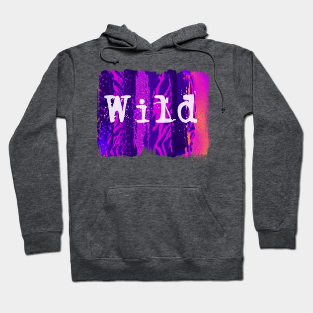 Neon wild brush strokes Hoodie by PixieMomma Co